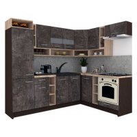 Bucatarie de Colt COSSY NEW 180-250 DR., Wenge / Decor 4299